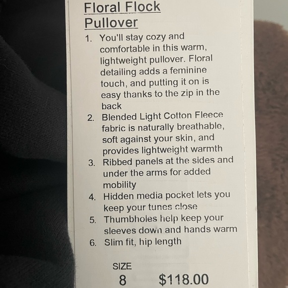 Lululemon Floral Flock Pullover - Picture 3 of 4